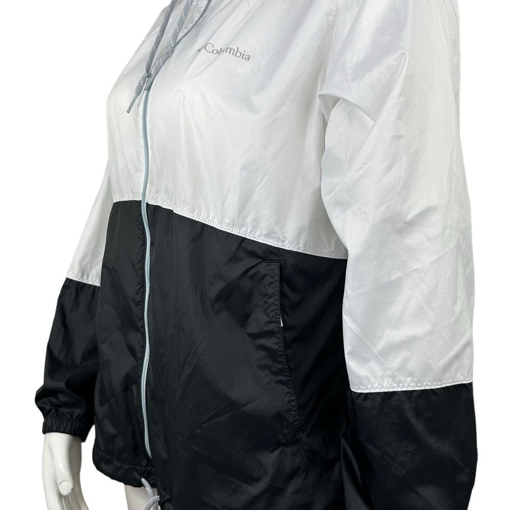 Columbia black and white zip front wind breaker jacket size XL - Picture 6 of 9